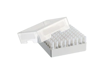 艾本德儲存盒 9 × 9, 可放置 81  個螺旋蓋（凍存）管， 1  –  2  mL，3  件，高 53  mm，2  英寸，聚丙烯材料，可耐受最低 -86  °C，可高溫高壓滅菌，帶蓋子并具有數(shù)