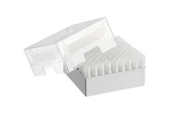 艾本德儲存盒 9 × 9, 可放置 81  個螺旋蓋（凍存）管， 3   mL，2  件，高 76  mm，3  英寸，聚丙烯材料，可耐受最低 -86  °C，可高溫高壓滅菌，帶蓋子并具有數(shù)字字母標(biāo)識