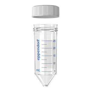艾本德Eppendorf Conical Tubes 25 mL 帶螺旋蓋, 25 mL, 無菌、無熱原, 無RNase和DNase, 無DNA, 無色, 200 個 (8 包 × 25 個)